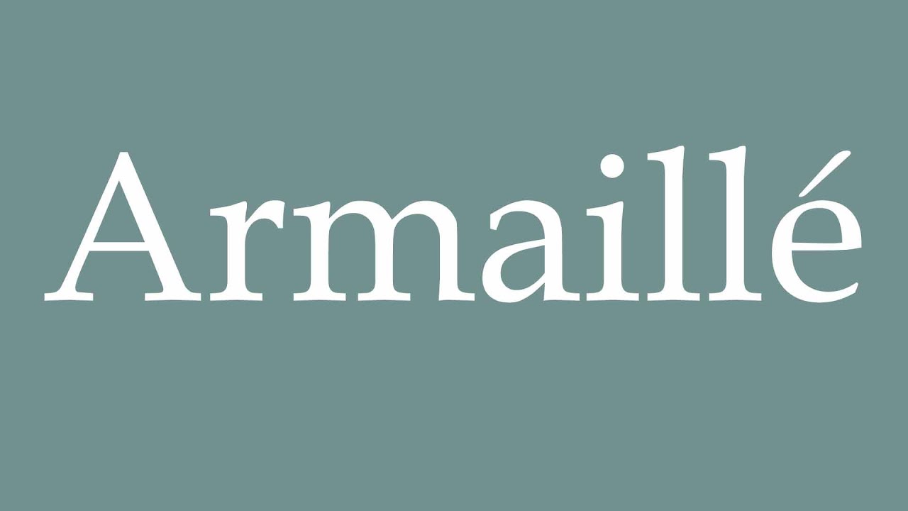 How to Pronounce ''Armaillé'' Correctly in French - YouTube