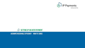 Accounts receivable efficiency: part 2 - Setting up an auto payment
