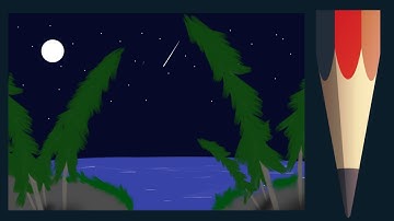 Simple and easy Beachscape tutorial | Autodesk sketchbook