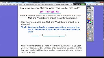 Grouping Symbols  - Lesson 1.12