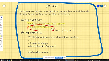 Curso de Fortran 90 - Clase 3-2 - Declaración de Arrays estáticos y dinámicos