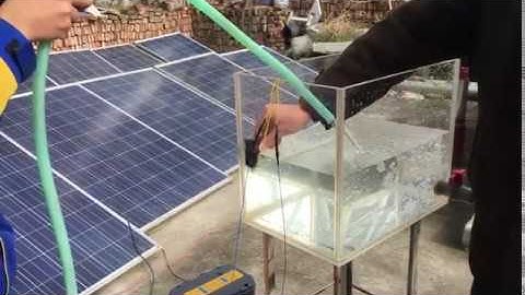 how to connect solar water pump sensor in the tank