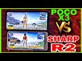 SHARP AQUOS R2 VS POCO X3 PUBGM TEST | Speed Test,Pubg Graphic Test,FPS Test touch response Test