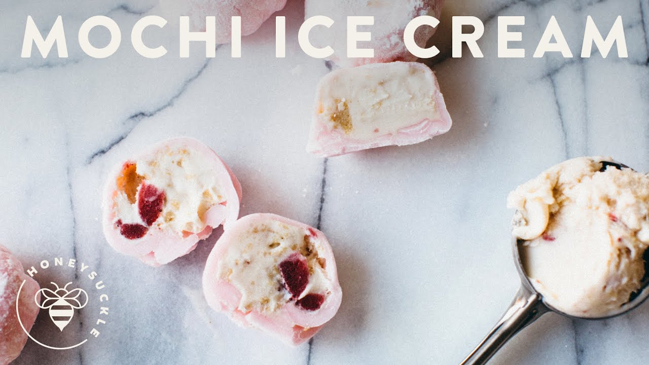 The DIY Mochi Ice Cream Kit! Make Your Own Japanese Ice Cream Balls! Sweet  & Chewy On The Outside And Cold And Creamy On The Inside! Great Homemade