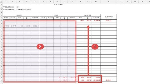 ตัวอย่าง Excel Macro (VBA) กับสต๊อคการ์ด (Stock Card)
