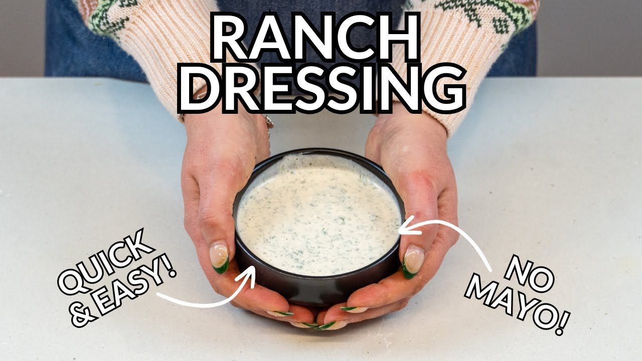 sour cream ranch dressing no mayo Vegan Ranch Dressing (No Oil, Mayo or Cashews)