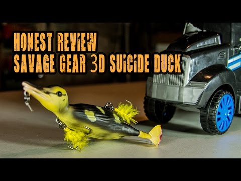 Savage Gear 3D Suicide Duck Review Topwater Bass Fishing Bait? Or Is It  