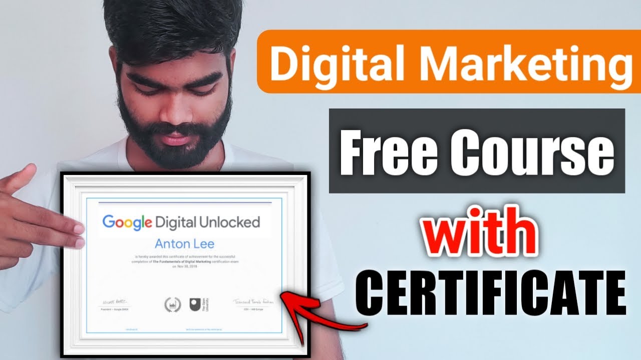 Google Digital Marketing Free Course With Certification (HINDI)