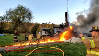 20231022 Fuel fire running the ground at 2nd Alarm West Cameron Township, Northumberland County, Pa