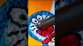 Easy Doraemon Keychain 💙 with Tissue Paper #doraemon #crafts #fyp
