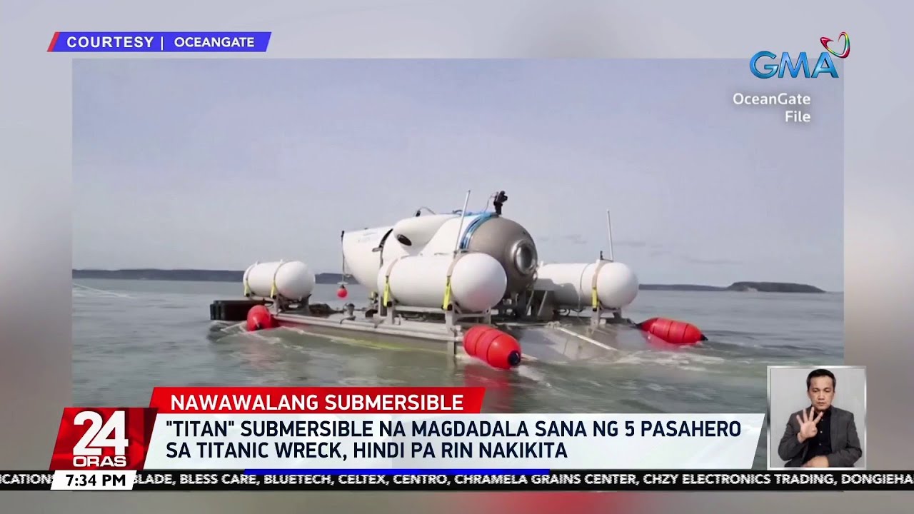 Titan Submersible Na Magdadala Sana Ng 5 Pasahero Sa Titanic Wreck Titan Submersible Na Magdadala Sana Ng 5 Pasahero Sa Titanic Wreck