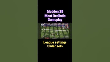 Madden 25 Finalized Realistic Sliders and Settings Cpu vs Cpu