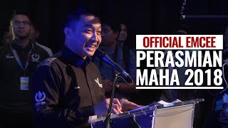 Rizal Rashid emcee - Perasmian MAHA 2018