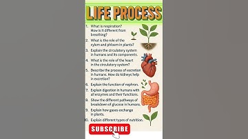 Class 10 Science | Life Processes Most Important Questions for Board Exam 2025 🔥 #class10 #biology