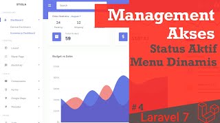 #32 Belajar Laravel 7 - Manajemen Akses Multi Level User Laravel 7 - Active State Navigation Dinamis