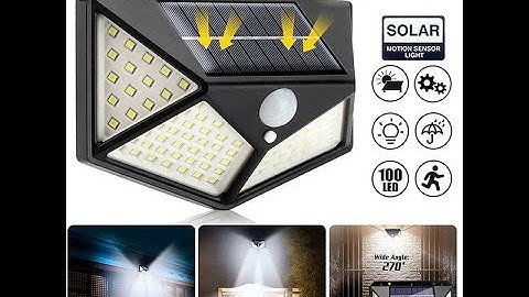 Holofote Solar Led com sensor de presença