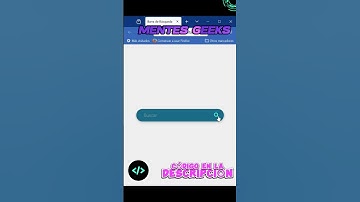 🔍 Crea una barra de búsqueda #HTML y #CSS #matematicas #desarrolloweb #webdevelopment #webdesign