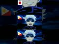 Gojo Satoru in different languages &bull; Japanese&raquo;Tagalog&raquo;Bisaya