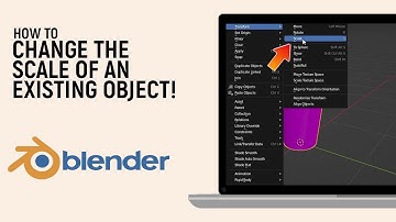 How to Change the scale of an Existing Object in Blender Software [easy]