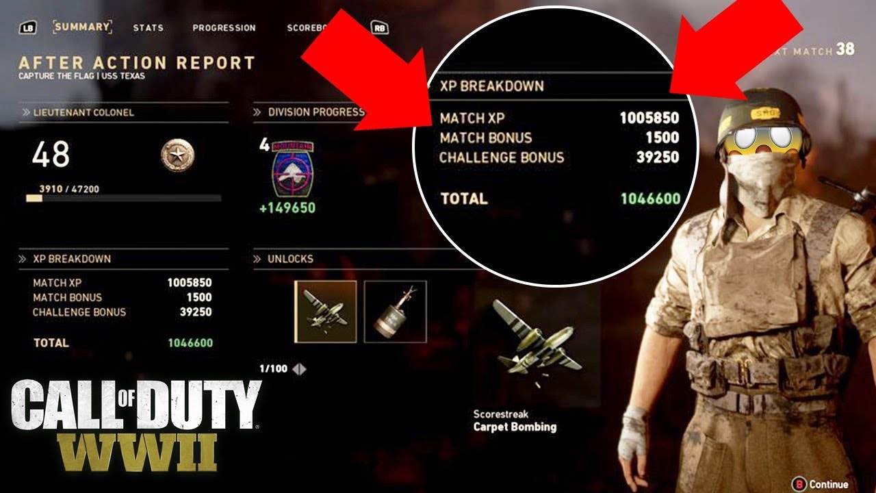 100K+ XP EVERY GAME - HOW TO RANK UP FAST on COD WW2! - YouTube
