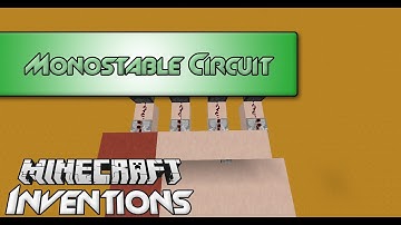 Super compact Monostable Circuit In Vanilla Minecraft