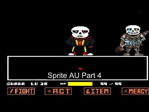 Undertale Fight-Ink Sans Sprite Au(Part end) 