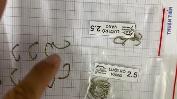 Lưỡi Câu Cá Rô Vàng Gold Cao Cấp Làm Thủ Công, Chuyên Săn Hàng