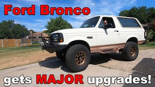 '95 OJ Bronco gets FULL DESERT SUSPENSION! 4inch lift and JUMPABLE!