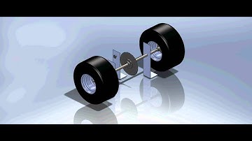 Go Kart axle 3D mock up #1