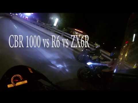 CBR 1000 vs R6 vs ZX6R