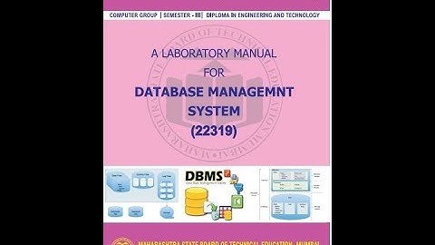 DMS 22319 Practical No2 Database Management System #22319 #database #dbms #msbte #databasemanagement