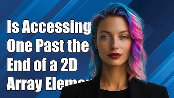 Is Accessing One Past the End of a 2D Array Element Undefined Behavior?