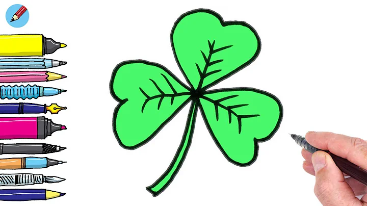 How To Draw a Shamrock Real Easy for St Patrick's Day