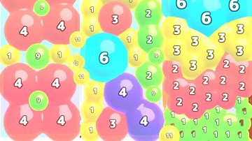 Relaxing & Satisfying Mobile Game Melty Bubble - jelly 2048 ball Gameplay walkthrough part 1