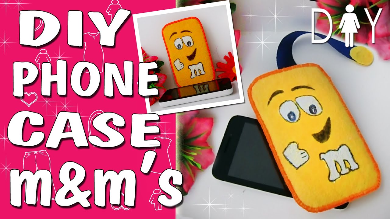 Phone Case DIY Tutorial | m&m's COVER for your phone| EASY PHONE CRAFT