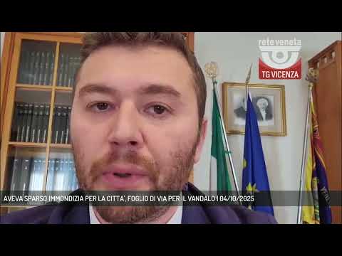 AVEVA SPARSO IMMONDIZIA PER LA CITTA', FOGLIO DI VIA PER IL VANDALO | 04/10/2025