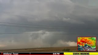 LIVE STORM CHASER  Texas Tornado / Gorilla Hail Threat