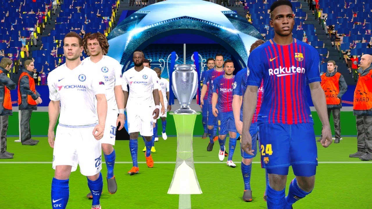 Uefa Champions League 18 Final Chelsea Vs Barcelona Gameplay Youtube