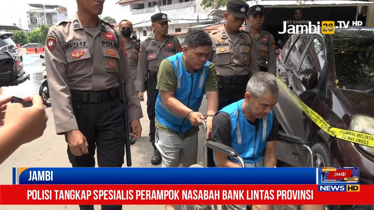 Satreskrim Polresta Jambi Tangkap Spesialis Perampok Nasabah Bank Lintas Provinsi