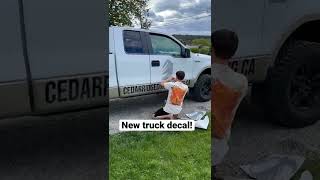 Installing truck decals #shorts