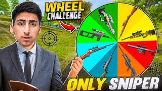 Super Wheel But Only Sniper🤯🤣1 Vs 4 - Free Fire India