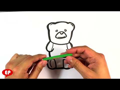 How to Draw Gummy Bear - Green - Easy Pictures to Draw Step by Step