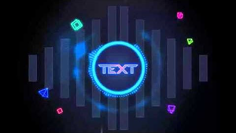FREE Intro Template  2D Neon Techno After Effects #1