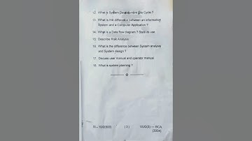 VBU BCA 2022-25 sem 03 system analysis and design