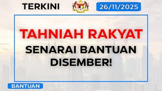 2 Bantuan Besar Masuk Disember 2025. Bap Rm150 Dan Sara Akhir.