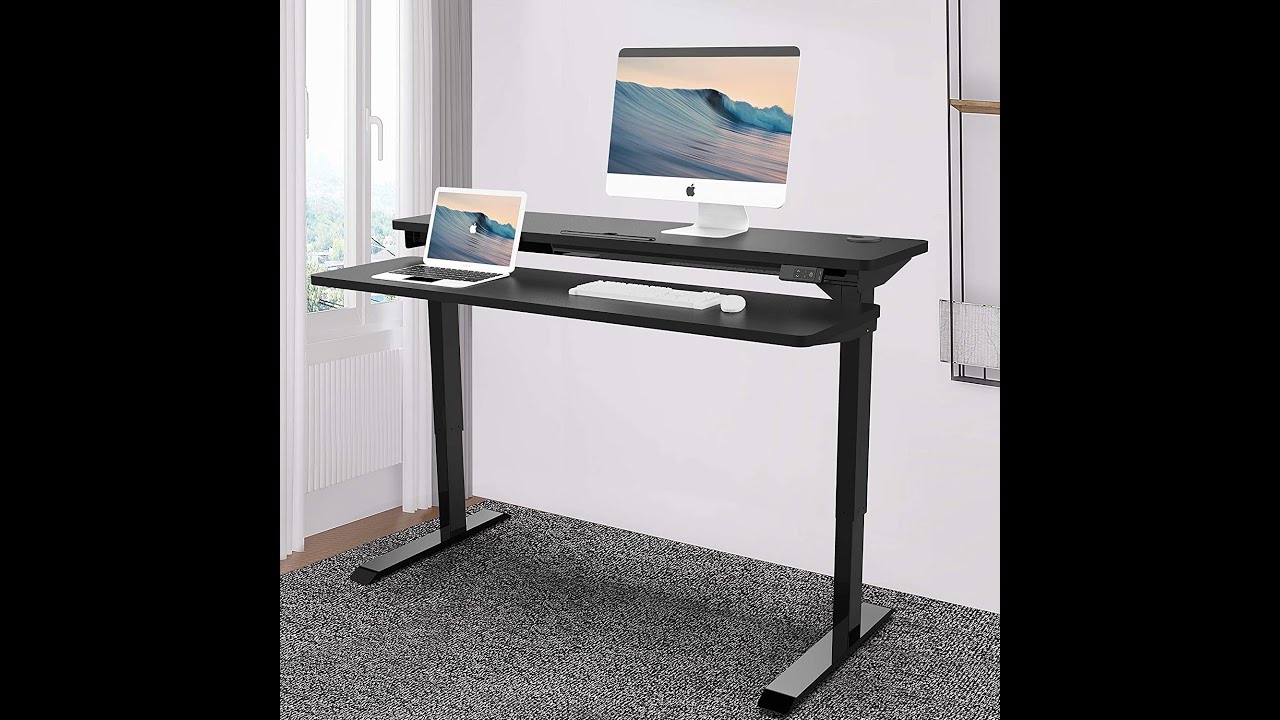 Standing Split Desk The installation video of AIMEZO split standing desk frame - YouTube