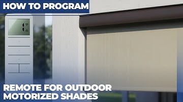 How to Program the Remote for Lifestyle Outdoor Motorized Shades | SelectBlinds.com