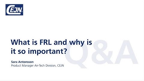 What is FRL in compressed air systems? | CEJN