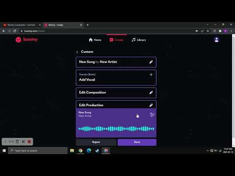 How to create a song on boomy!