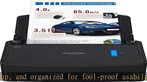 ScanSnap iX1400 High-Speed Simple One-Touch Button Color Document, Photo & Receipt Scanner with Aut